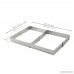 REAMTOP Adjustable Square Stainless Steel Mousse Cake Square Cake Ring Bakeware Tool - B06X6MJPC8